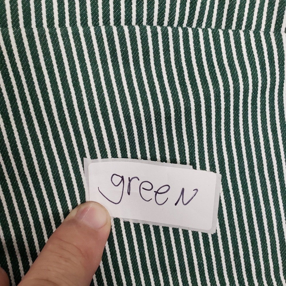 Eloquii Womens Size 18 Green White Striped Utility Pants Cropped Nautical - Picture 9 of 13